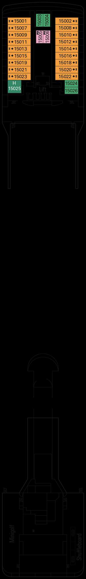 Deck plan for MSC Orchestra