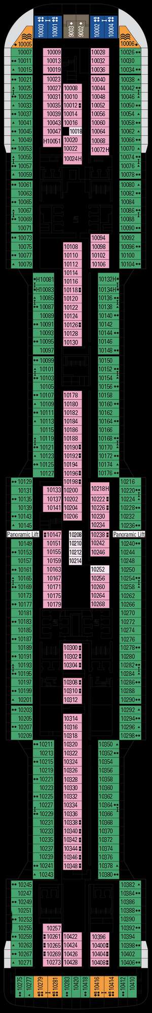 Deck plan for MSC Virtuosa