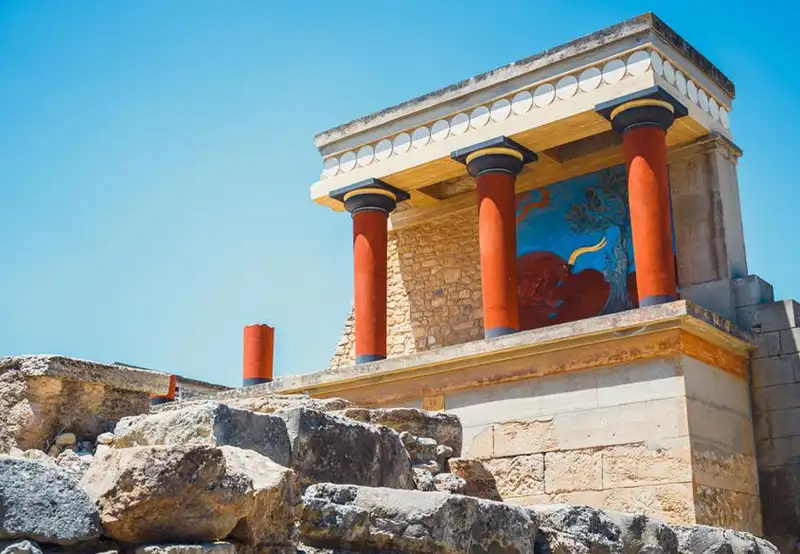 Palace of Knossos Heraklion Crete Greece 