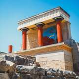 Palace of Knossos Heraklion Crete Greece 