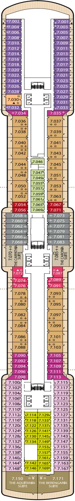 Deck plan for Queen Victoria