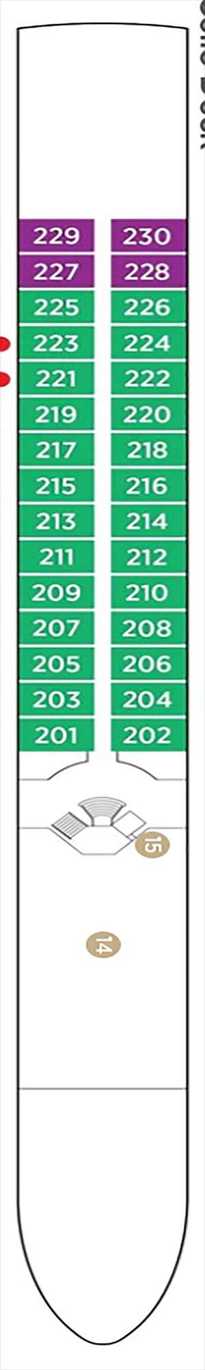 Deck plan for AmaDolce