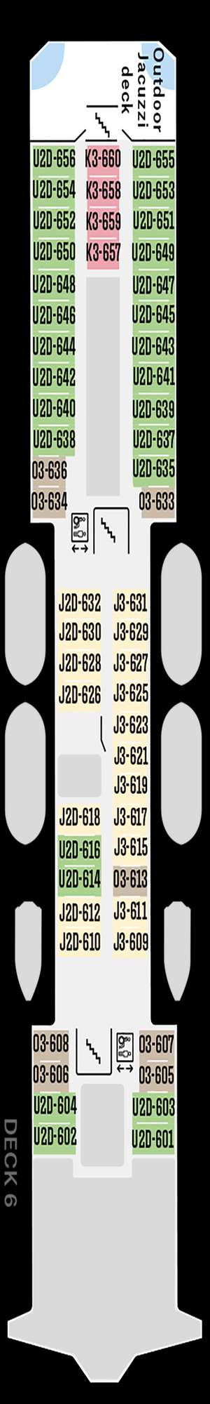 Deck plan for Ms Kong Harald