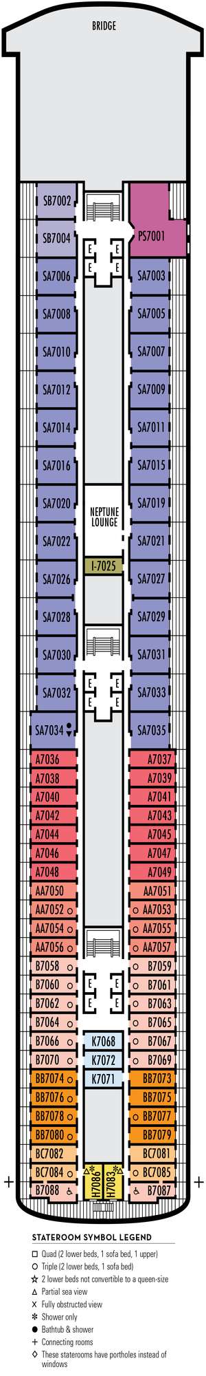 Deck plan for Zaandam