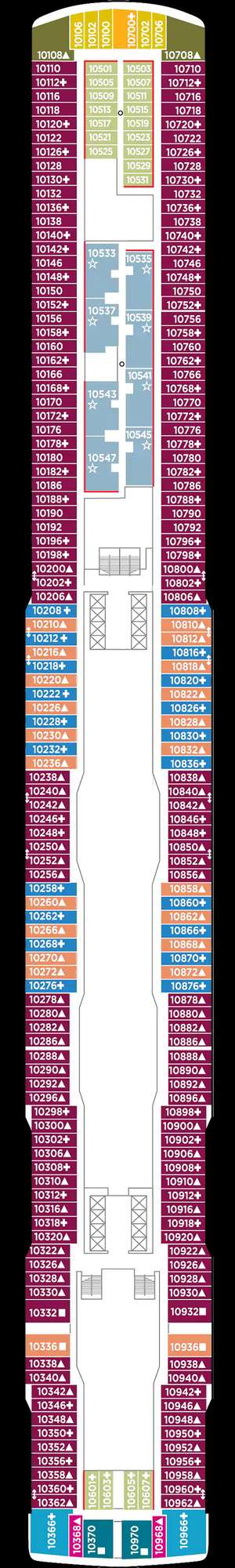 Deck plan for Norwegian Joy