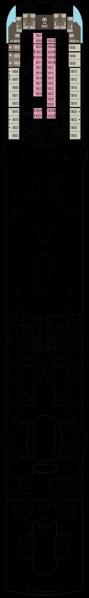 Deck plan for MSC World Europa