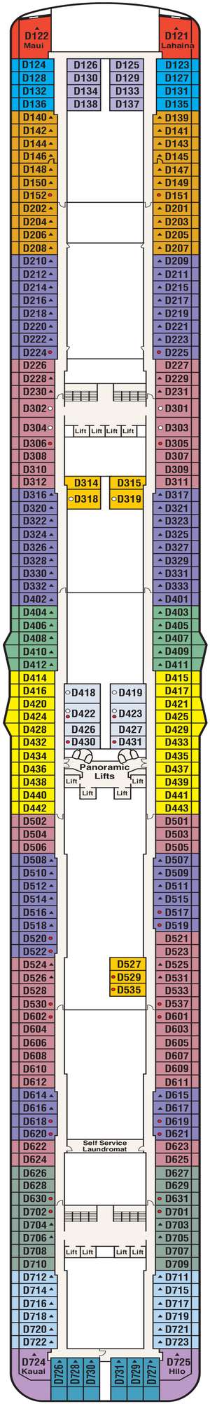 Deck plan for Royal Princess