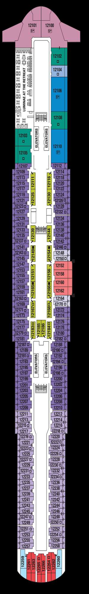 Deck plan for Celebrity Apex