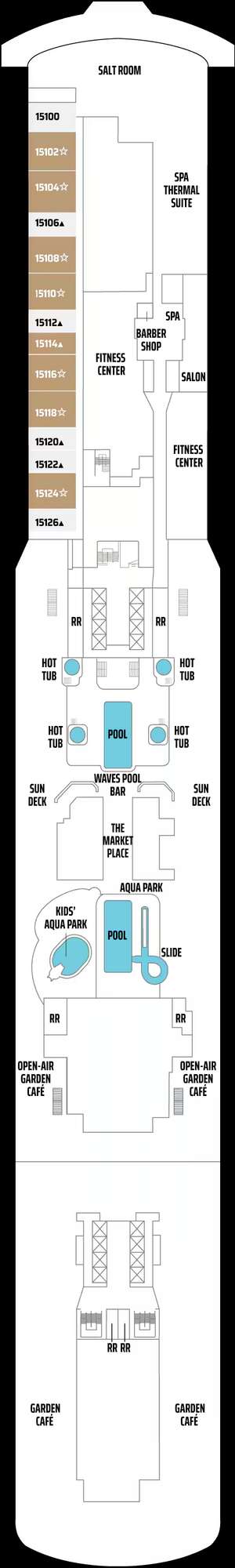 Deck plan for Norwegian Breakaway