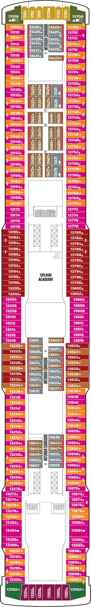 Deck plan for Norwegian Getaway