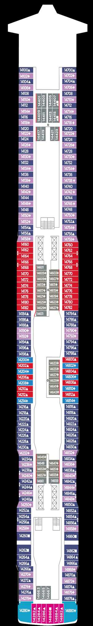 Deck plan for Norwegian Encore