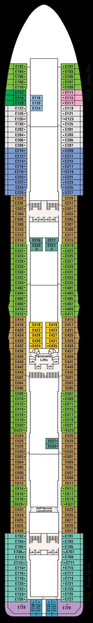 Deck plan for Discovery Princess