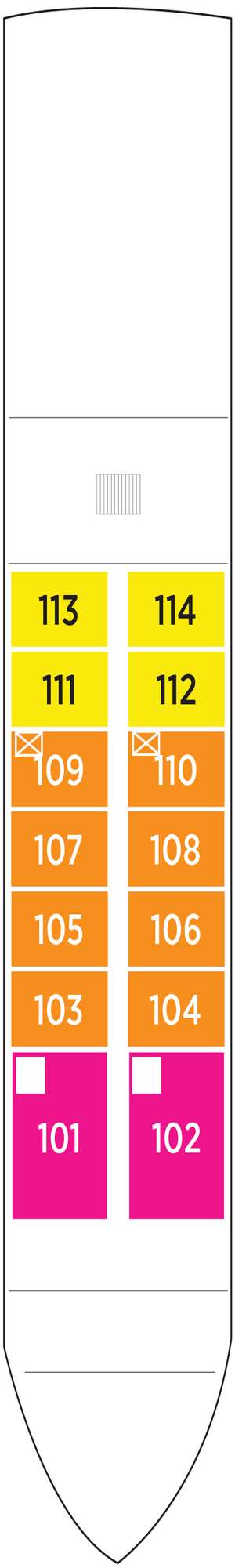 Deck plan for AmaMagdalena
