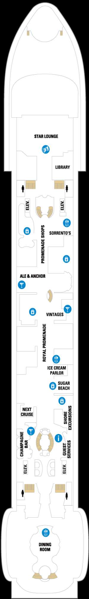 Deck plan for Independence of the Seas