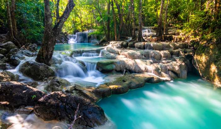 Erawan Waterfall - Picnic Lunch