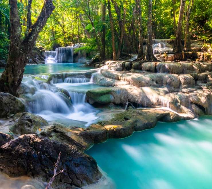 Erawan Waterfall - Picnic Lunch