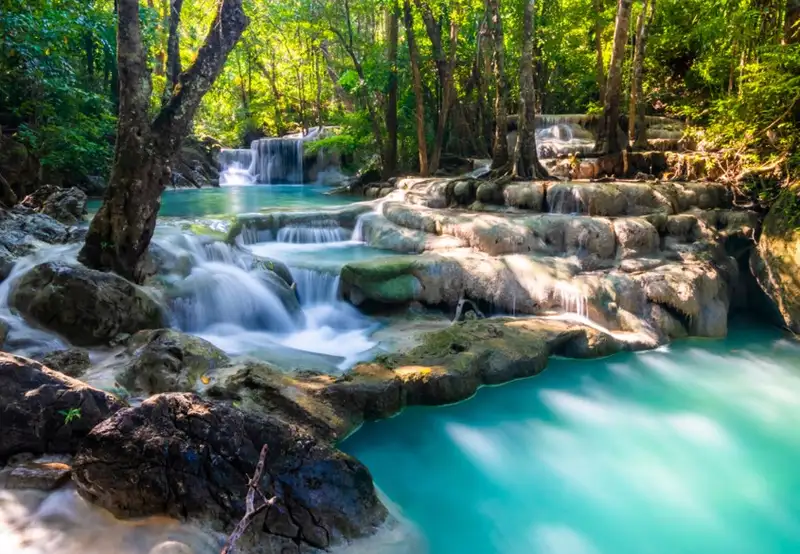 Erawan Waterfall - Picnic Lunch