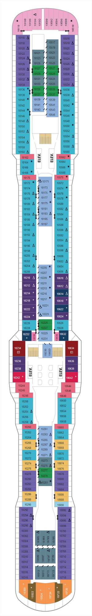 Deck plan for Quantum of the Seas