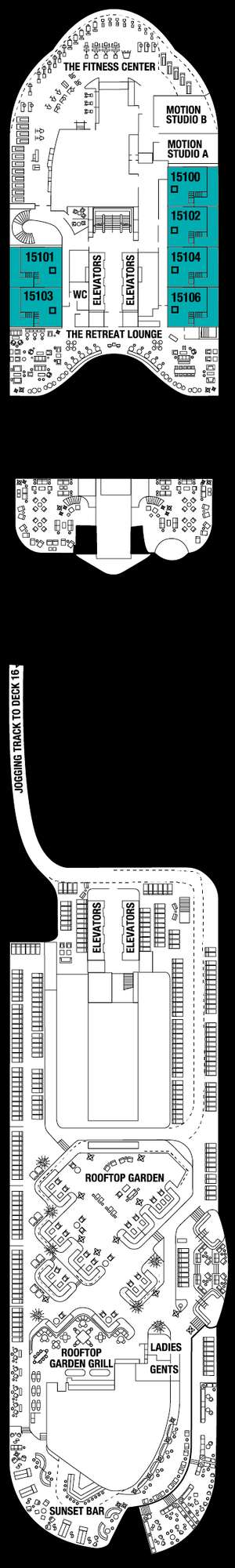 Deck plan for Celebrity Ascent