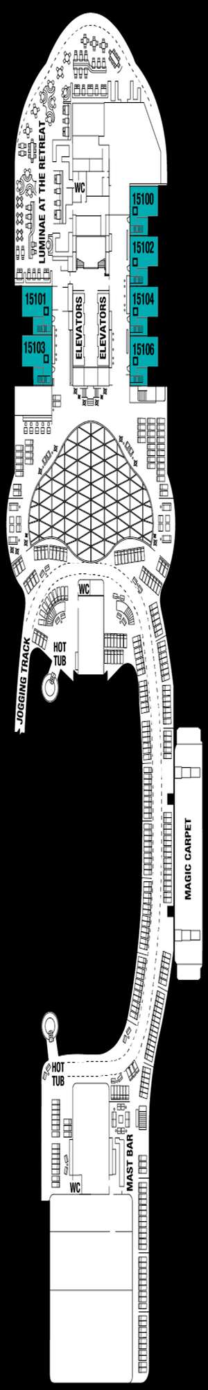 Deck plan for Celebrity Ascent