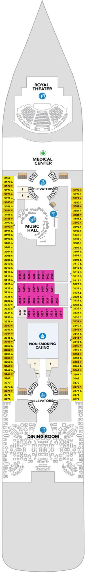 Deck plan for Hero of the Seas