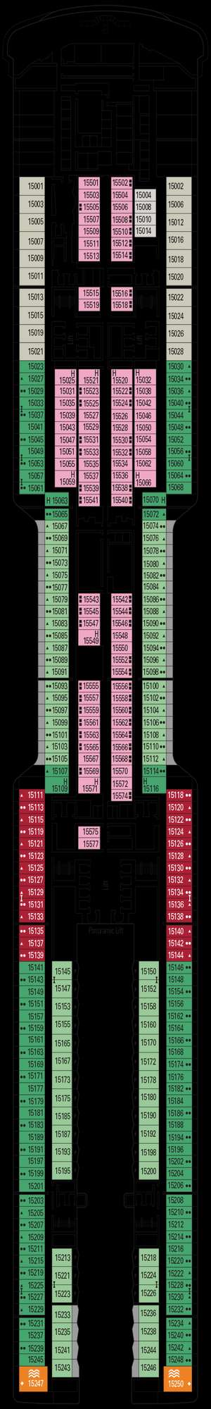 Deck plan for MSC World Europa