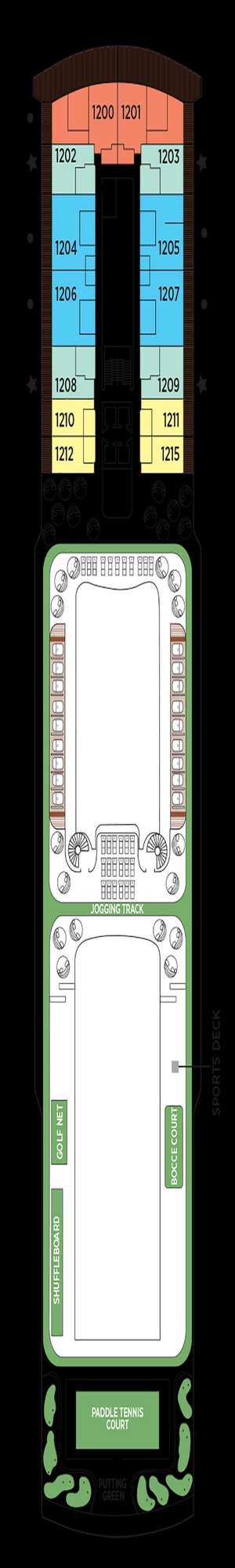 Deck plan for Regent Seven Seas Grandeur