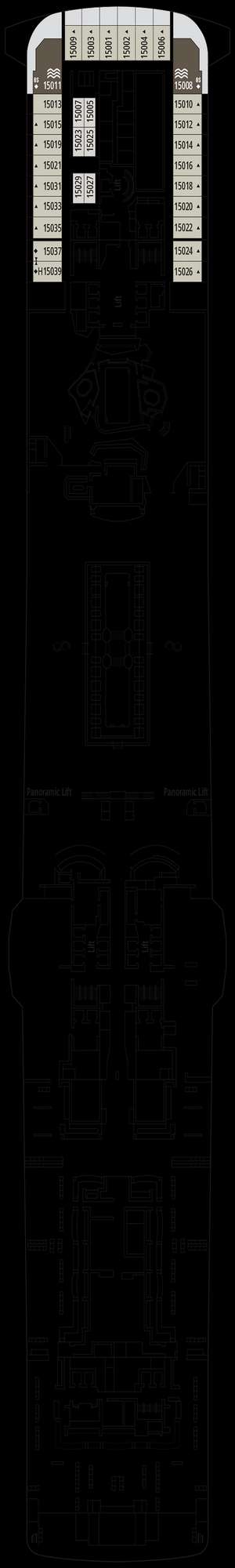 Deck plan for MSC Euribia