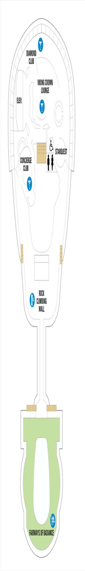 Deck plan for Radiance of the Seas