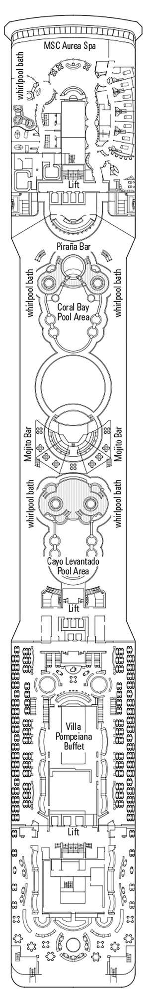 Deck plan for MSC Poesia