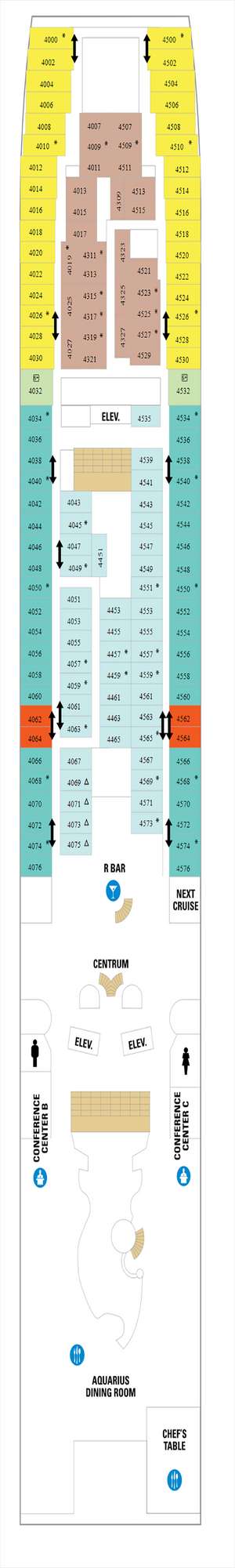 Deck plan for Vision of the Seas