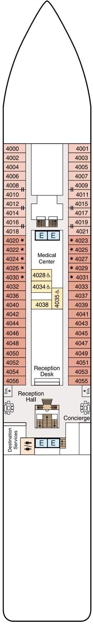 Deck plan for Regatta