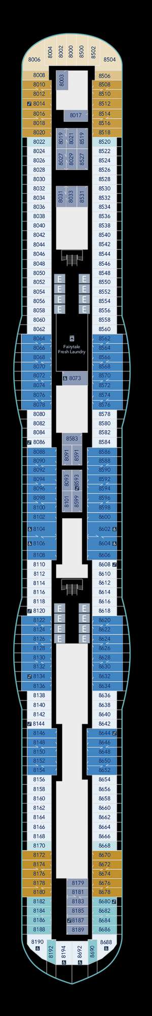 Deck plan for Disney Wish