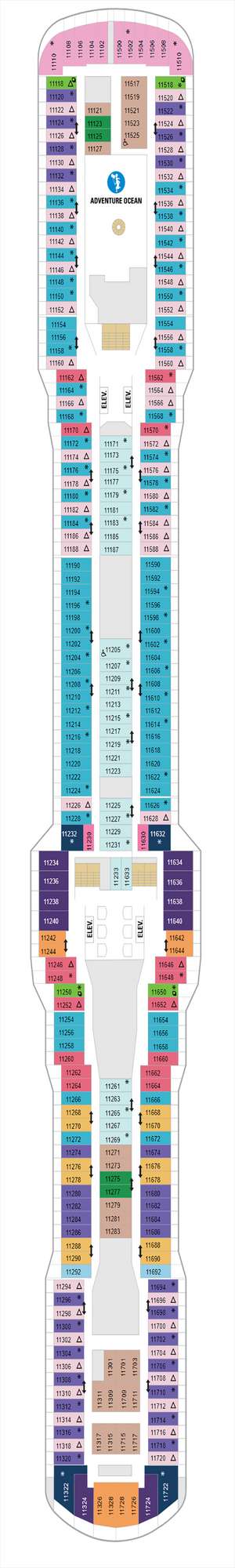 Deck plan for Spectrum of the Seas