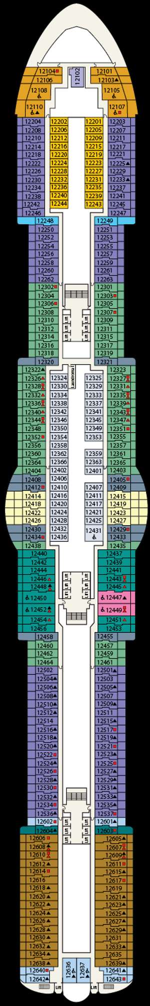 Deck plan for Star Princess