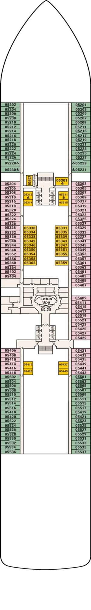 Deck plan for Sun Princess