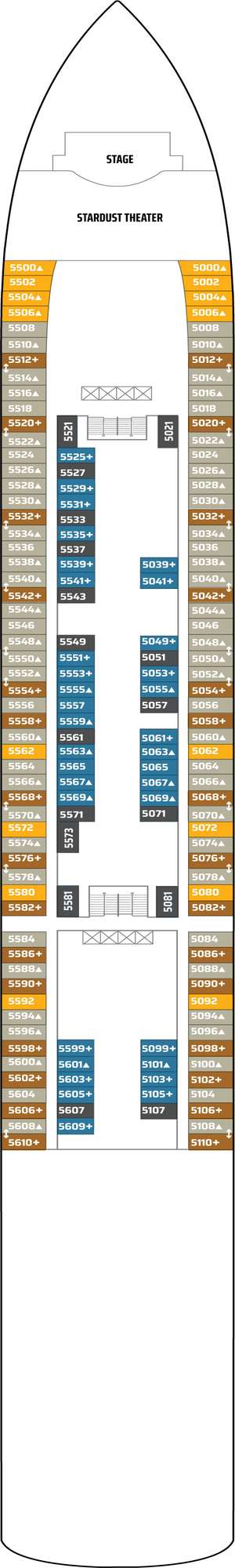 Deck plan for Norwegian Jewel