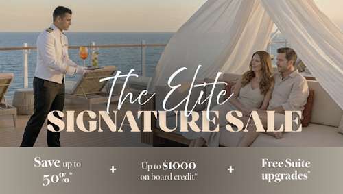 The Elite Signature Sale promotional banner