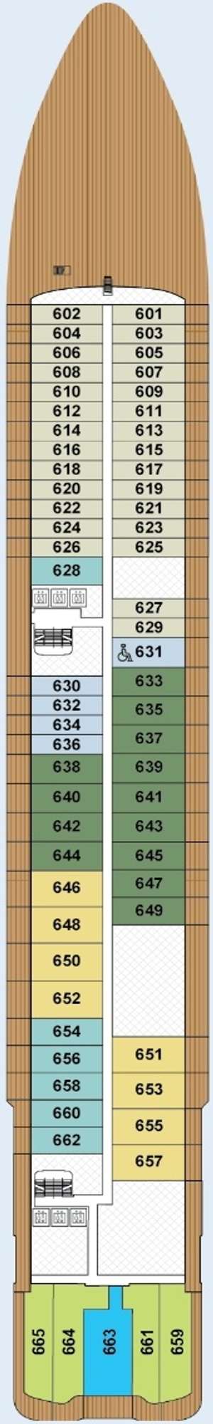 Deck plan for Ilma