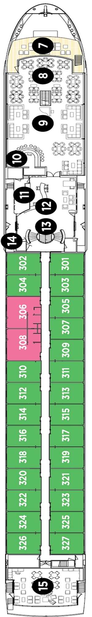 Deck plan for Avalon Imagery II