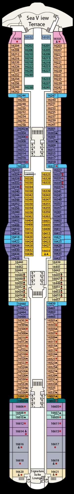Deck plan for Star Princess