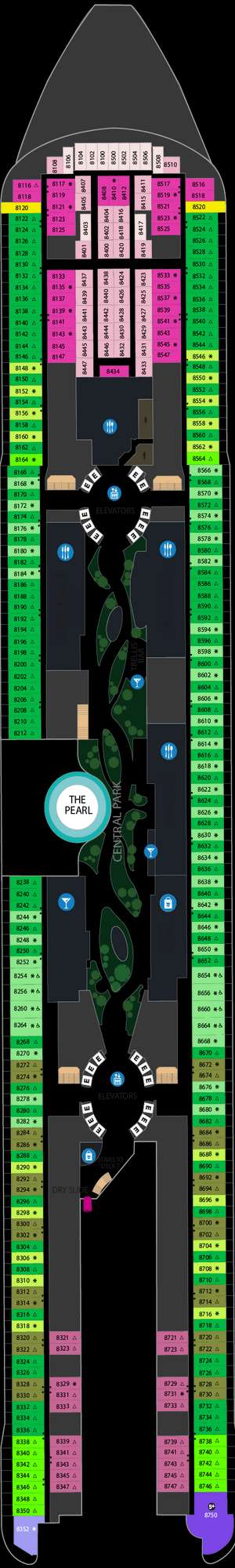 Deck plan for Icon of the Seas