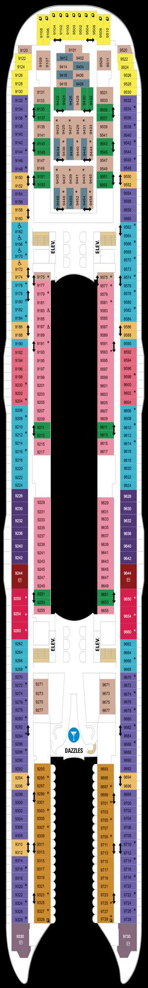 Deck plan for Harmony of the Seas