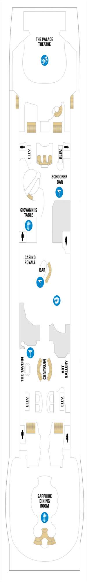 Deck plan for Explorer of the Seas