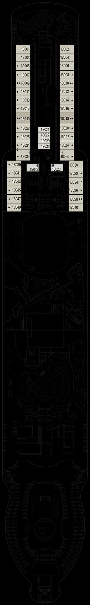 Deck plan for MSC Seascape