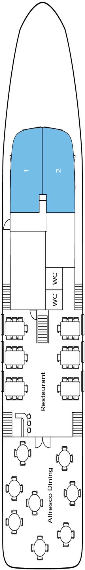 Deck plan for MV Princess Eleganza
