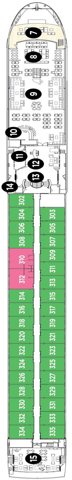 Deck plan for Avalon View