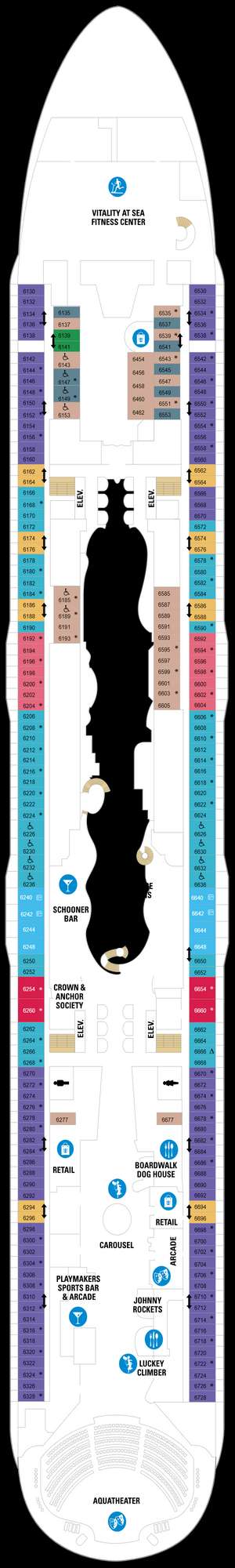 Deck plan for Harmony of the Seas