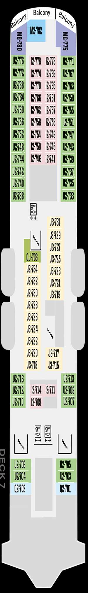 Deck plan for MS Trollfjord