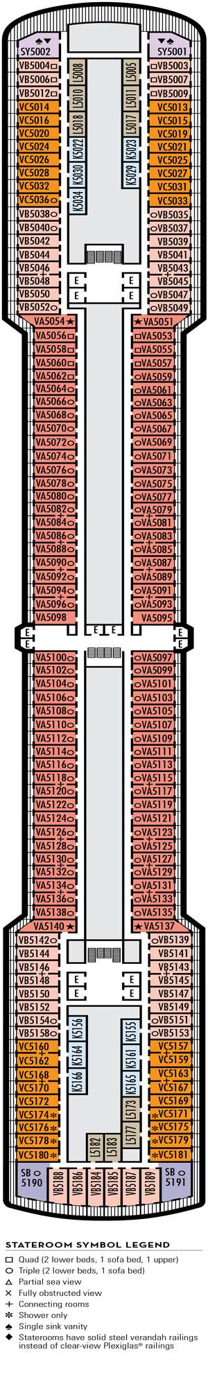 Deck plan for Noordam